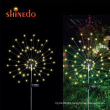 Solar Power Garden Light Christmas Lights Outdoor Fireworks LED Lawn Lamp Landscape Decking Waterproof